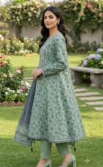 Sage A-Line Frock - Image 4