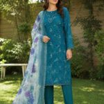 Teal Bloom Elegance