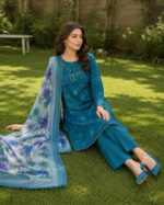 Teal Bloom Elegance - Image 4