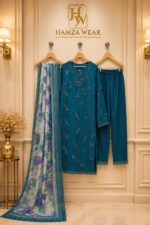 Teal Bloom Elegance - Image 5